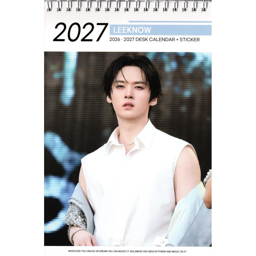 Lee Know リノ グッズ 卓上 カレンダー (写真集) 2026~2027年 (2年分
