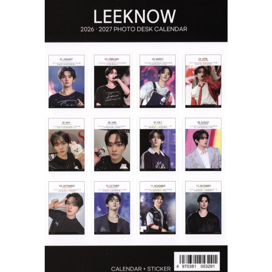 Lee Know リノ グッズ 卓上 カレンダー (写真集) 2026~2027年 (2年分