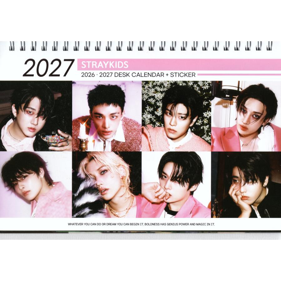 Stray Kids ストレイキッズ 卓上 カレンダー (写真集) 2026~2027年 (2