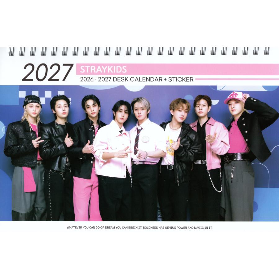 Stray Kids ストレイキッズ 卓上 カレンダー (写真集) 2026~2027年 (2