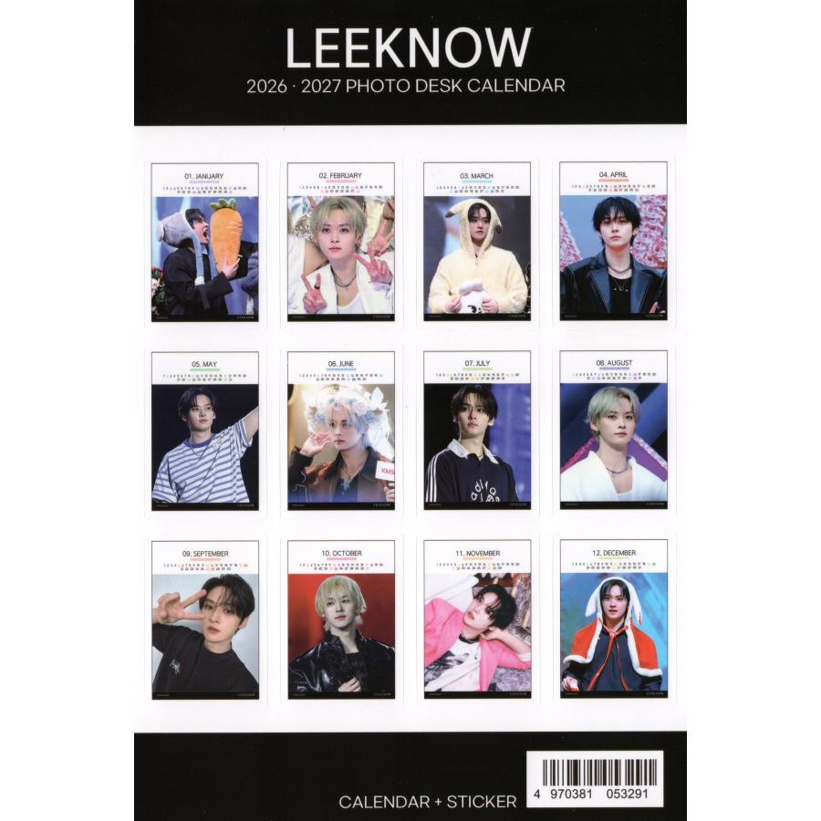 Lee Know リノ グッズ 卓上 カレンダー (写真集 カレンダー) 2026~2027