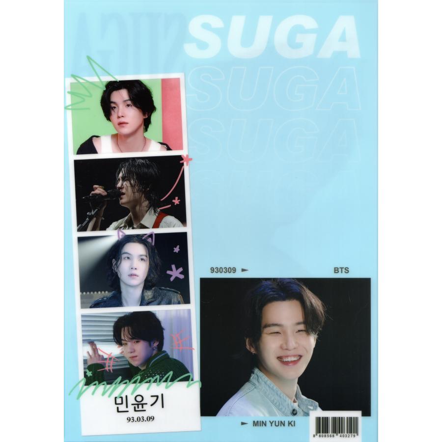 BTS シュガ SUGA グッズ グラフィック クリアファイル A4サイズ