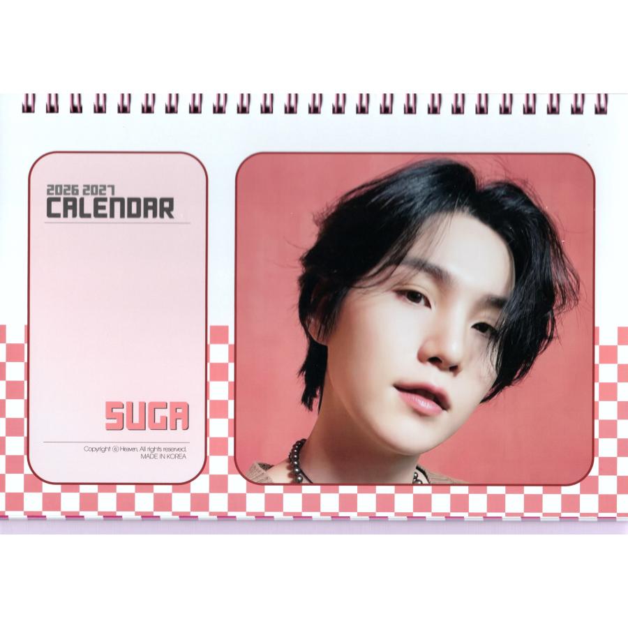 BTS シュガ SUGA グッズ 卓上 カレンダー (写真集 カレンダー) 2025