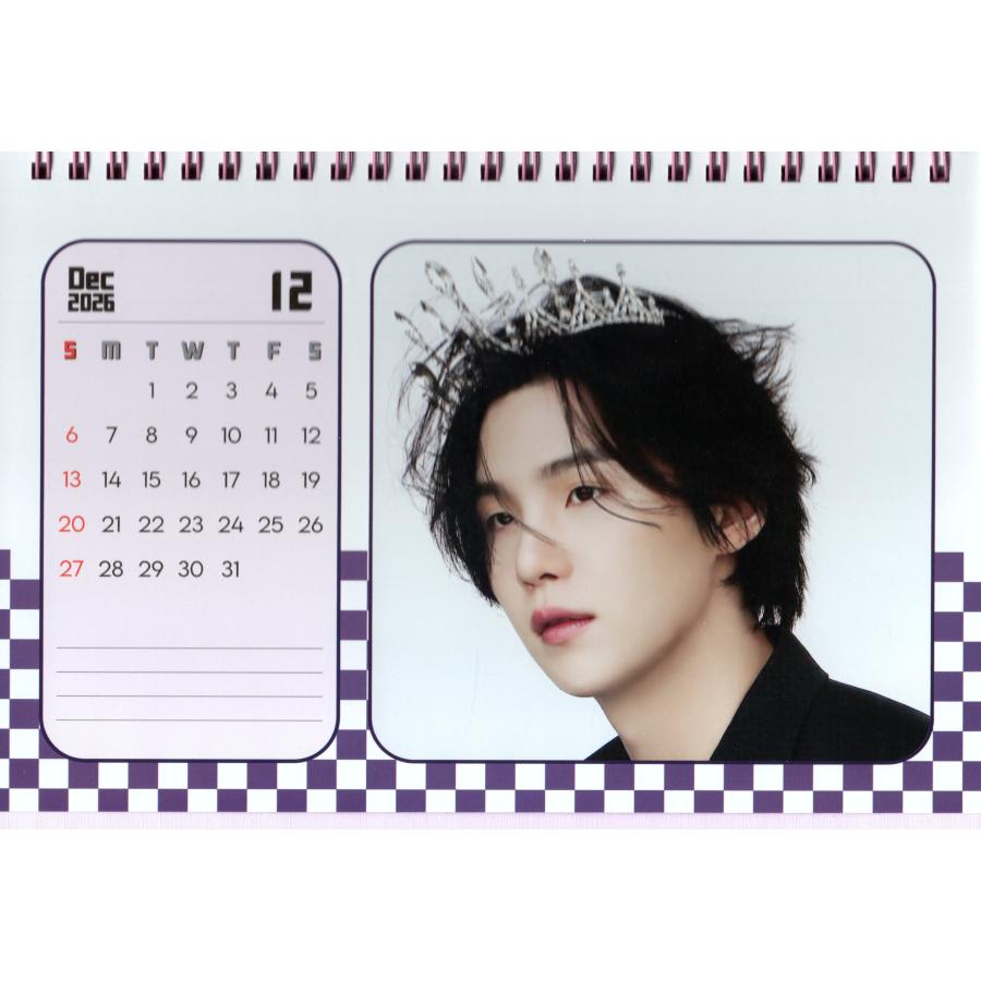 BTS シュガ SUGA グッズ 卓上 カレンダー (写真集) 2026~2027年 (2年分