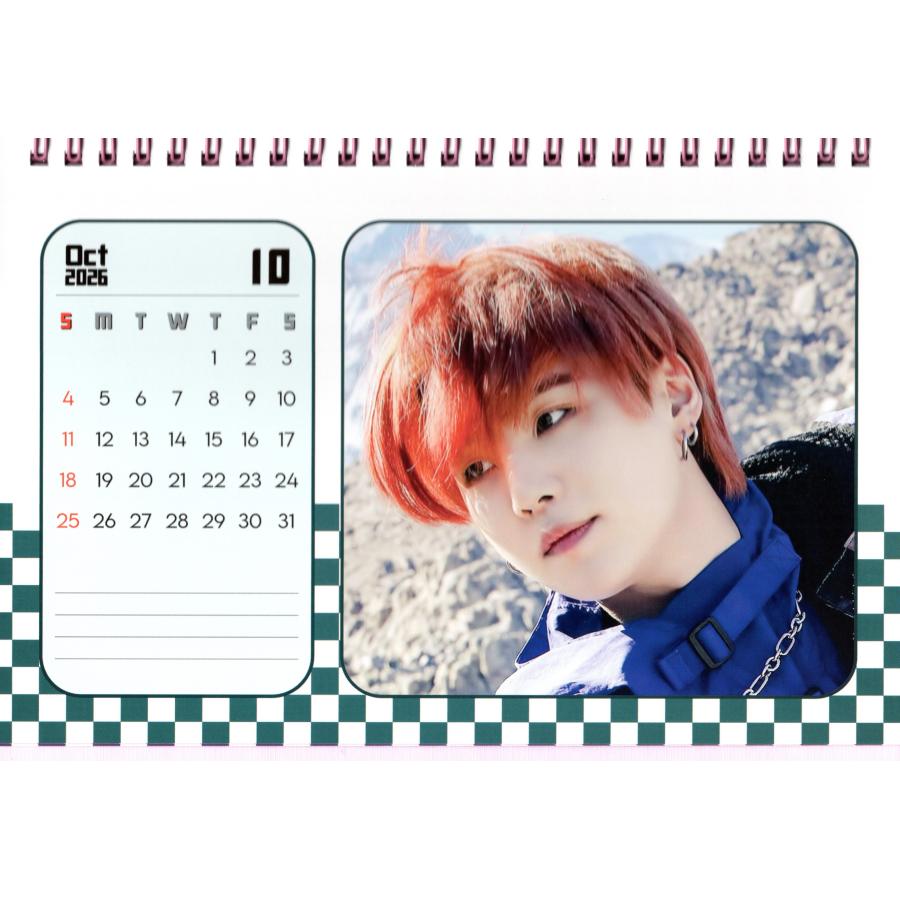 BTS シュガ SUGA グッズ 卓上 カレンダー (写真集) 2026~2027年 (2年分