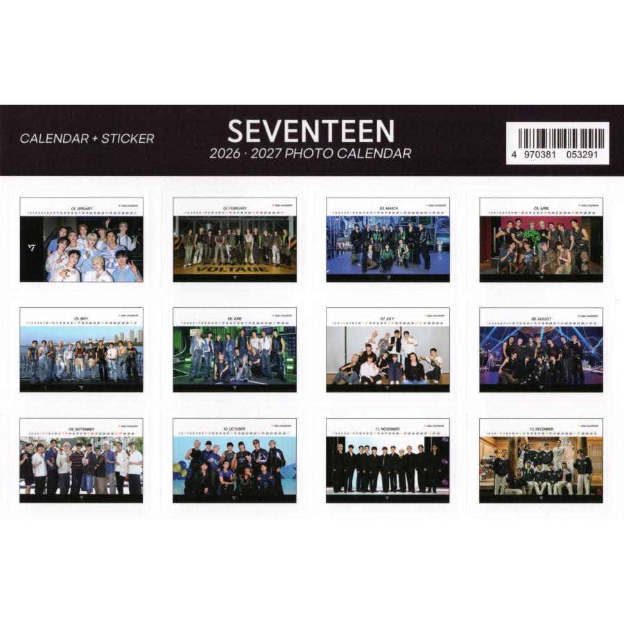 SEVENTEEN セブンティーン グッズ 卓上 カレンダー (写真集) 2026~2027