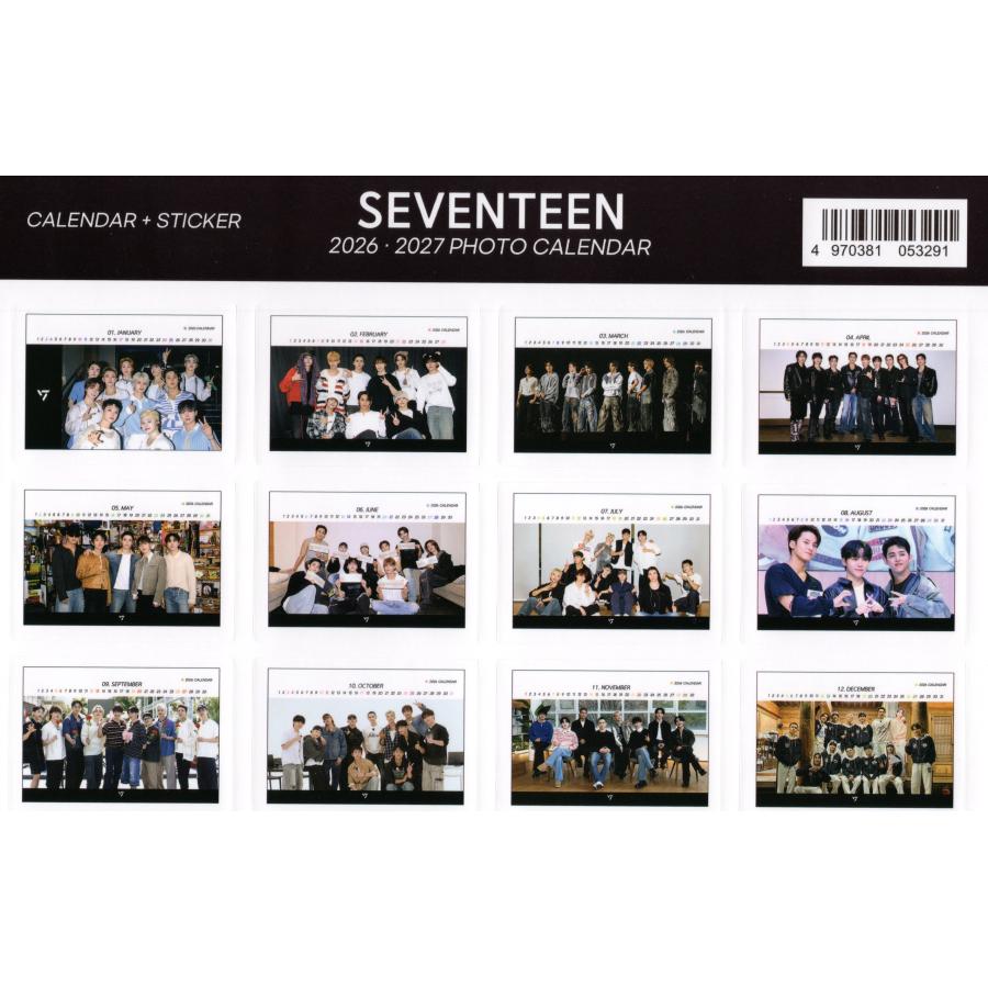 SEVENTEEN セブンティーン グッズ 卓上 カレンダー (写真集) 2026~2027