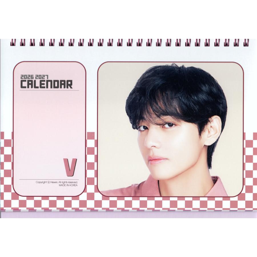 BTS V テテ グッズ 卓上 カレンダー ( 写真集 カレンダー) 2026~2027年