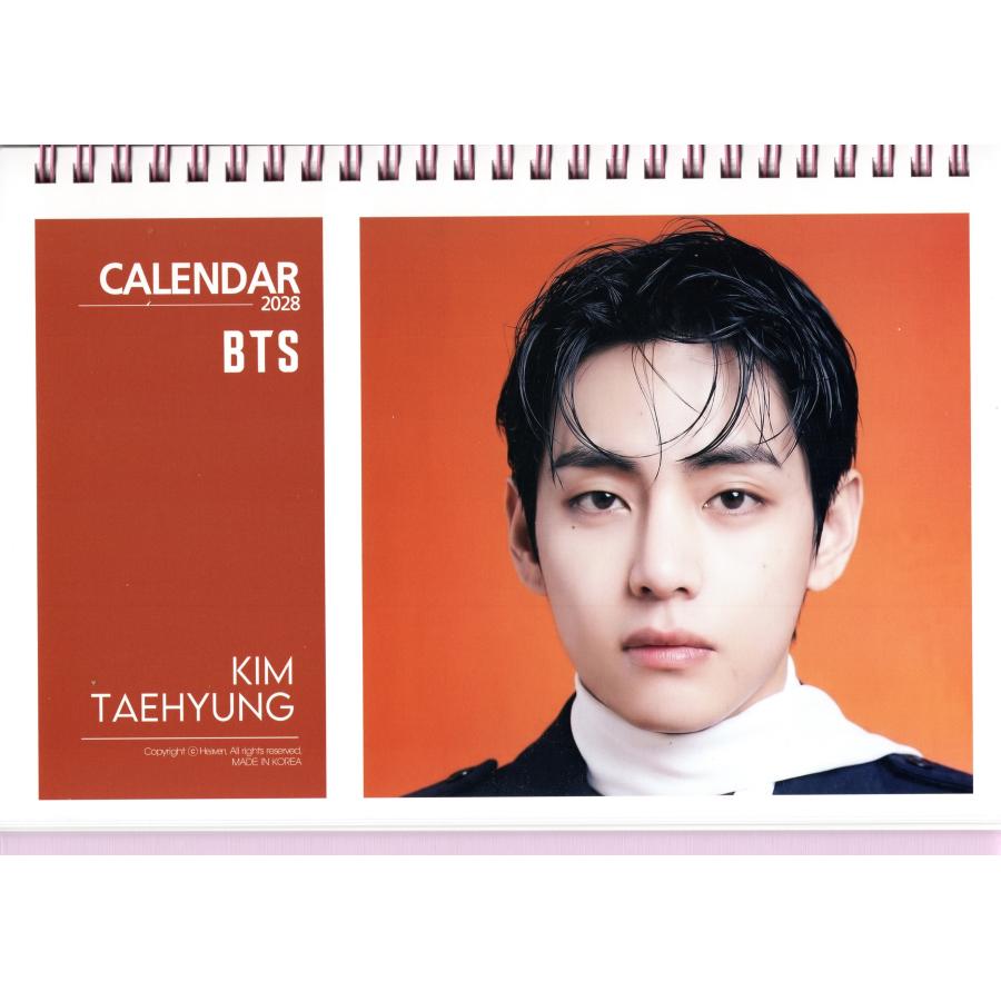 BTS V テテ グッズ 卓上 カレンダー (写真集) 2027~2028年 (2年分) +