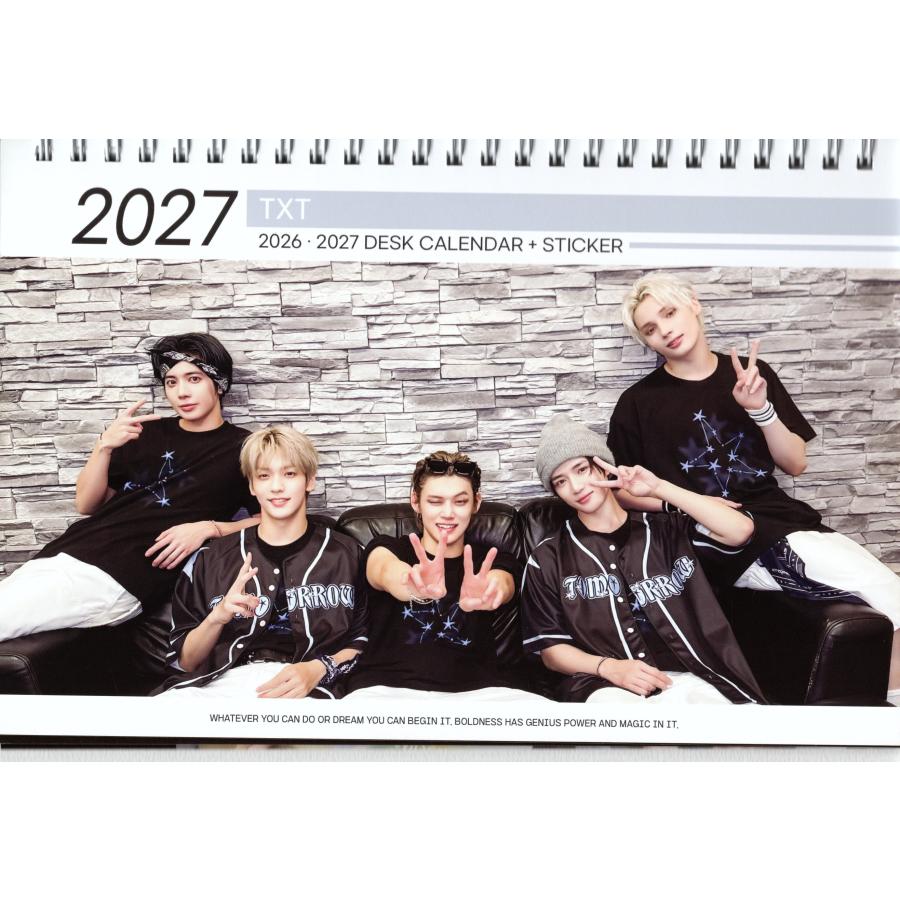 TXT グッズ 卓上 カレンダー (写真集 カレンダー) 2026~2027年 (2年分