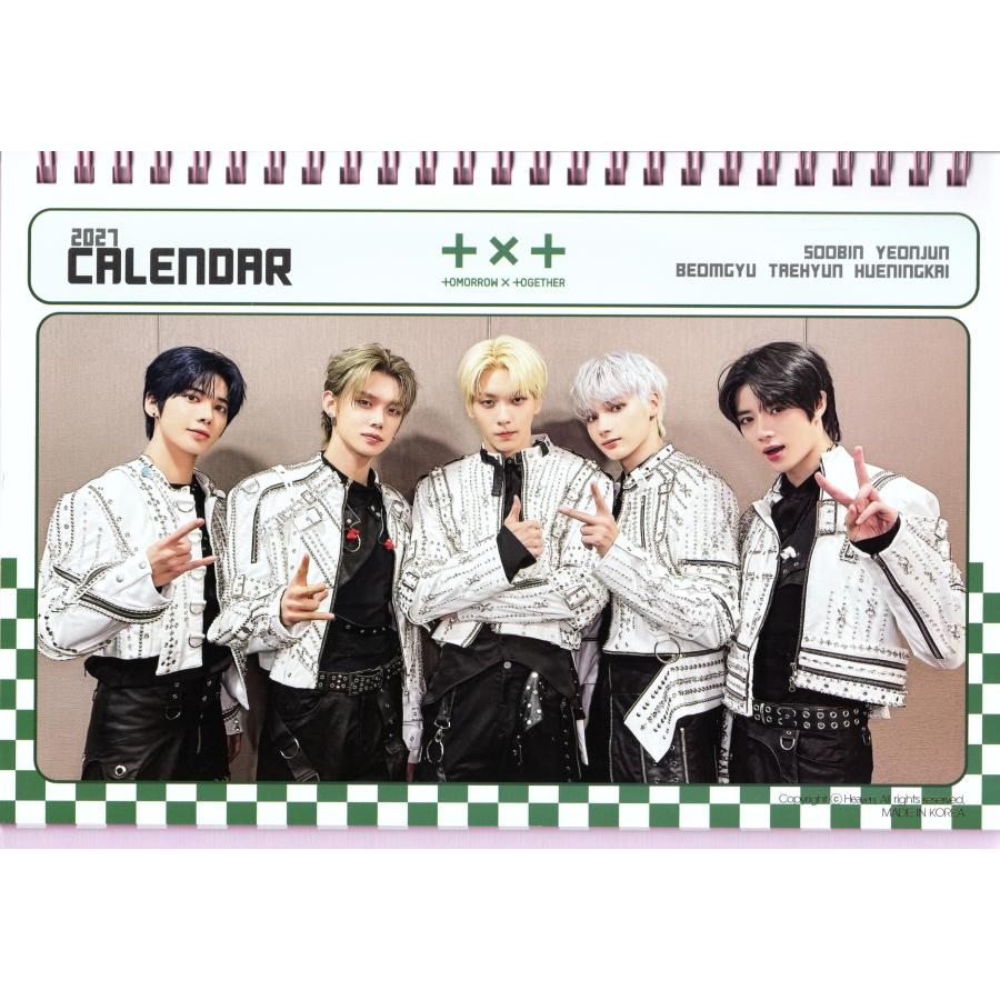 TXT グッズ 卓上 カレンダー (写真集 カレンダー) 2026~2027年 (2年分