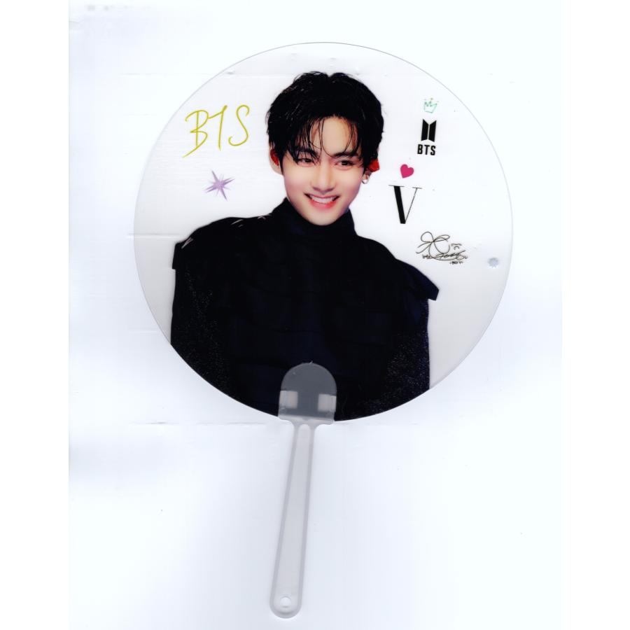 BTS bts v テテ テヒョン 透明うちわ BTS V テテ グッズ クリアうちわ ライブ コンサート 応援グッズ