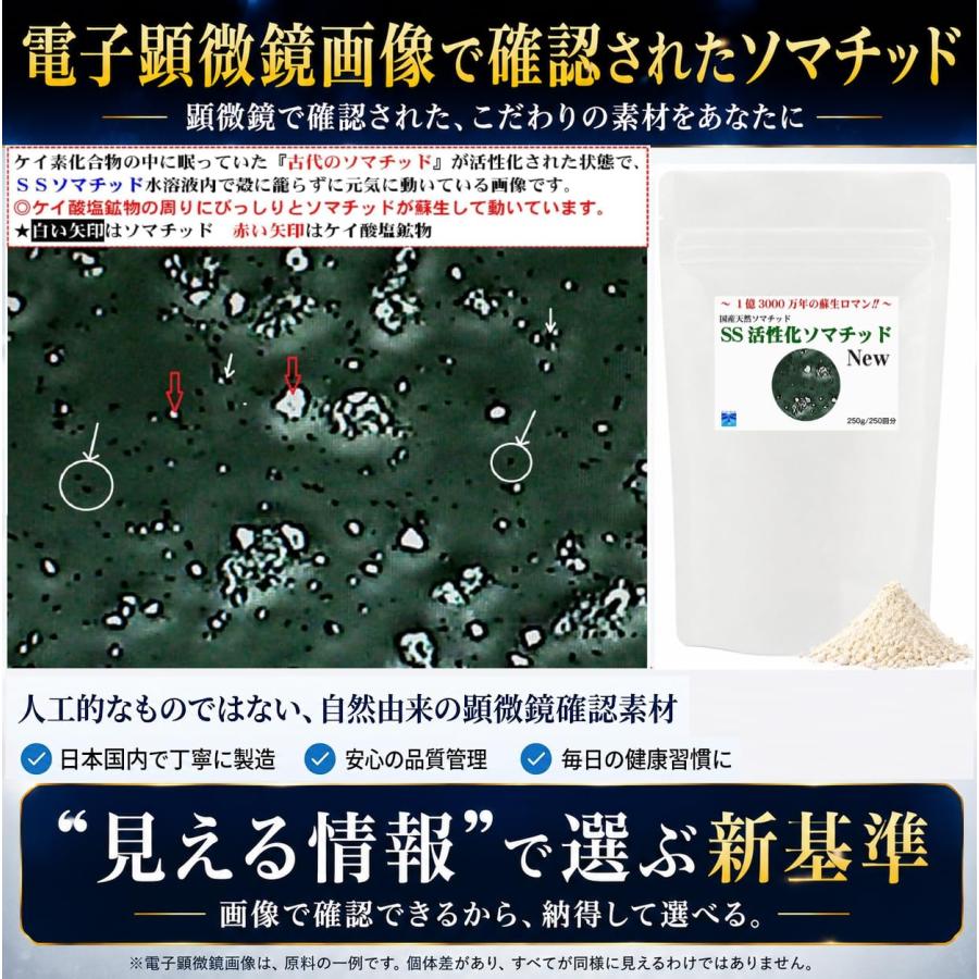 ケイ素とソマチッドが含有された SS活性化ソマチッド2袋 1億3000万年の