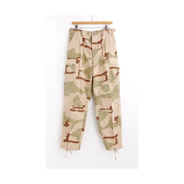 アメリカ軍 BDU クロップド カーゴパンツ 迷彩服 Lサイズ オリーブ 7分