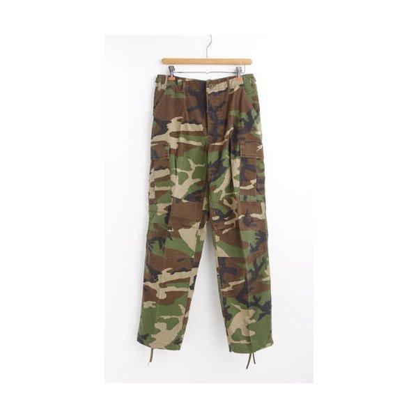 アメリカ軍 BDU カーゴパンツ Sサイズ ウットランド YN521007 米軍 レプリカ ミリタリーパンツ 軍モノ 迷彩服 サバゲー パンツ