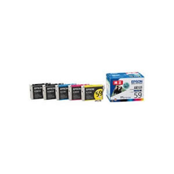 〔純正品〕 EPSON エプソン インクカートリッジ/トナーカートリッジ 〔IC5CL59 5色パック〕