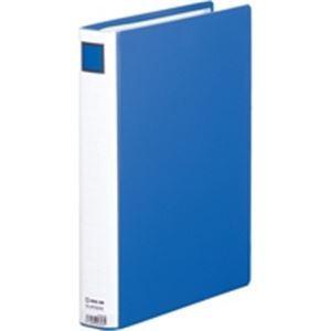 キングジム パイプ式ファイル/スーパードッチ脱着イージー 〔A4/タテ型〕 10冊入り とじ厚：30mm 2473GXA 青