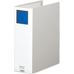 キングジム パイプ式ファイル/スーパードッチ脱着イージー 〔A4/タテ型〕 10冊入り とじ厚：80mm 2478GXA グレー