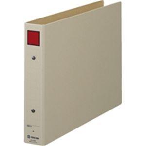 （まとめ）キングジム 保存ファイル 4383 A4E 30mm 灰／赤〔×10セット〕