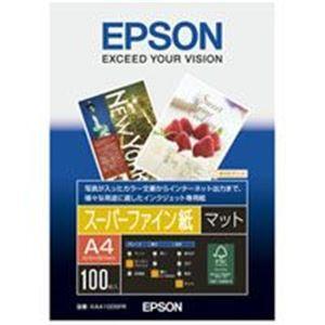 公式正規品 （まとめ）エプソン EPSON スーパーファイン紙 KA4100SFR A4 100枚 〔×6セット〕