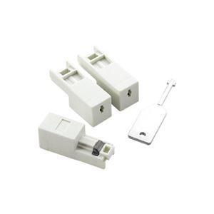 （まとめ）エレコム ELECOM LANコネクタジャックプロテクタ3個ESL-LAN1 〔×3セット〕