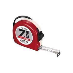 （まとめ）TJMデザイン ロック式巻尺 L19-75BL 7.5m〔×2セット〕