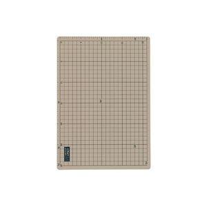 （まとめ）オルファ カッターマット 159B A2 グレー／茶〔×2セット〕