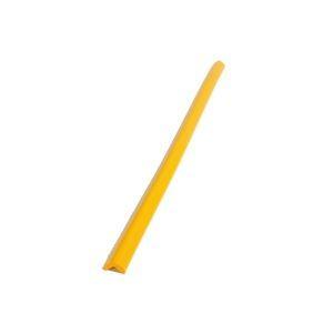 （まとめ）カーボーイ 安心クッション L字90cm 小 黄 2本組 〔×8セット〕