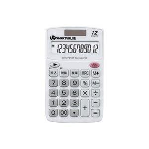（まとめ）ジョインテックス ハンディ電卓 ホワイト5台 K073J-5〔×2セット〕