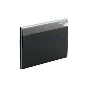 （まとめ）プラス PPドキュメントファイル 121DE ブルー〔×10セット〕