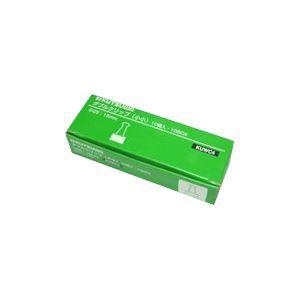 （まとめ） クツワ ダブルクリップ 紙箱入 KUWC4 入 〔×10セット〕
