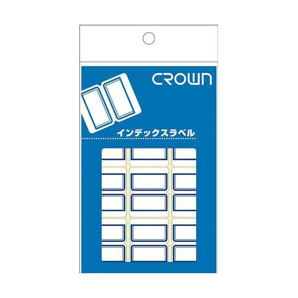 まとめ） クラウンアドインデックス CR-ID1-BL 青枠 1P入 〔×50セット〕