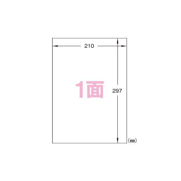 （まとめ） ヒサゴ A4タックシール A4判 100枚入 GB860 〔×2セット〕