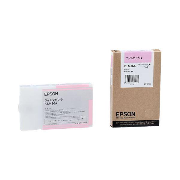 （まとめ） エプソン EPSON PX-P／K3インクカートリッジ ライトマゼンタ 110ml ICLM36A 1個 〔×6セット〕
