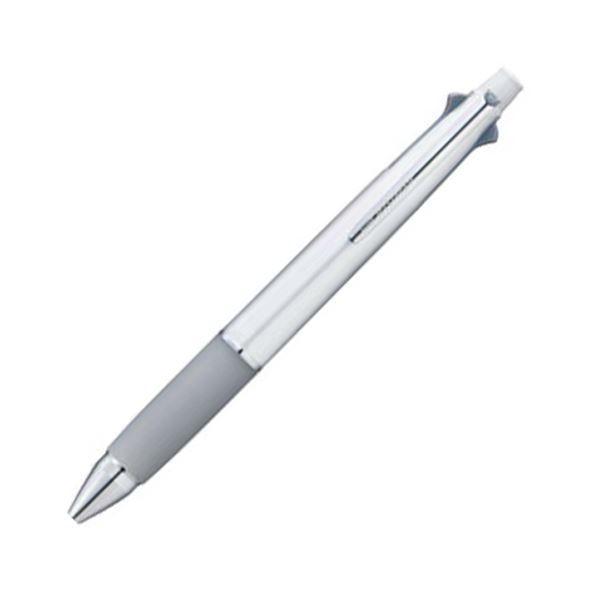 （まとめ） 三菱鉛筆 多機能ペン ジェットストリーム4＆1 0.7mm （軸色 シルバー） MSXE510007.26 1本 〔×5セット〕
