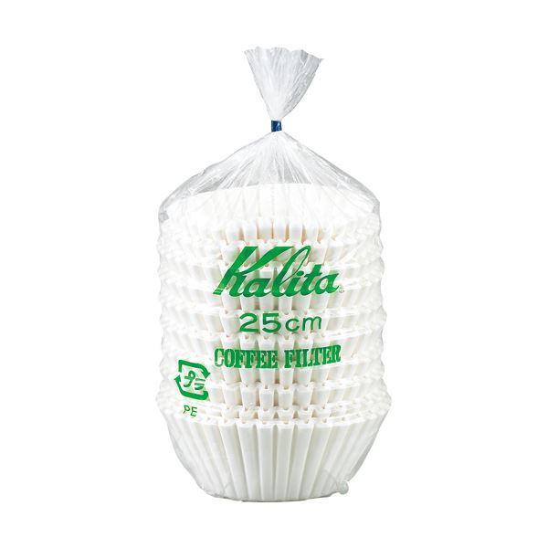 (まとめ) カリタ 立ロシ コーヒーフィルター 25cm 1セット(500枚：250枚×2パック) 〔×2セット〕