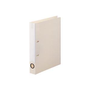 （まとめ） TANOSEE Dリングファイル（PP表紙） A4タテ 2穴 250枚収容 背幅43mm オフホワイト 1冊 〔×15セット〕