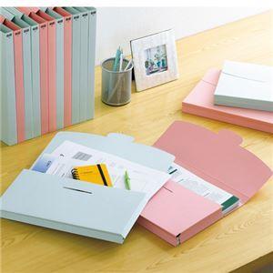 （まとめ） TANOSEE ケースファイル A4タテ 230枚収容 背幅23mm ブルー 1パック（3冊） 〔×15セット〕