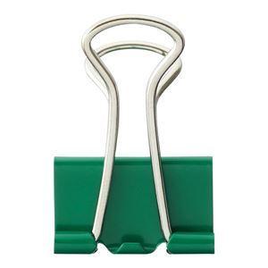 （まとめ） TANOSEE ダブルクリップ 小 口幅19mm グリーン 1箱（10個） 〔×60セット〕