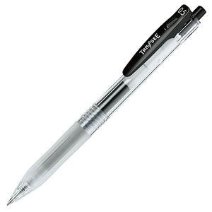 （まとめ） TANOSEE ノック式ゲルインクボールペン（バインダークリップ） 0.5mm 黒 1本 〔×80セット〕