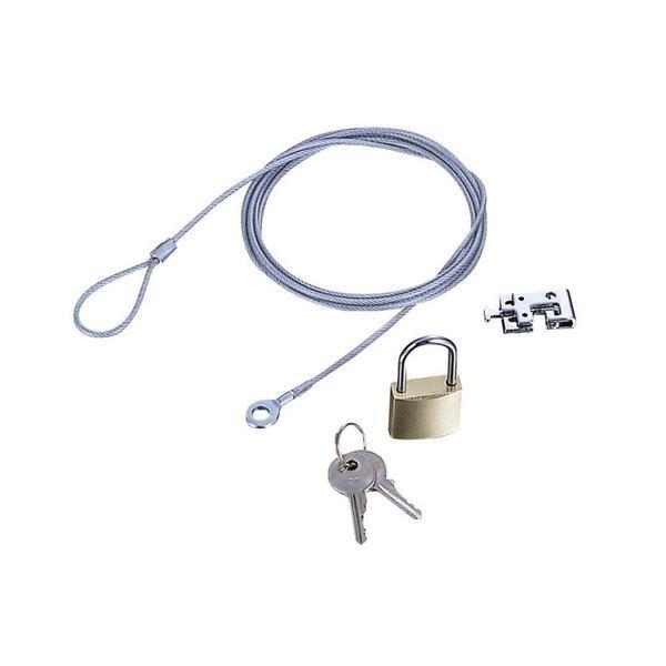 （まとめ） エレコム ノートPC＆マウス用セキュリティワイヤーロック ESL-3 1パック 〔×5セット〕