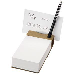 （まとめ） TANOSEE ツインペン立てメモ クラフト表紙天のりとじ 1冊 〔×20セット〕