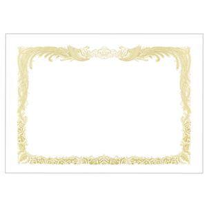 （まとめ） TANOSEE 賞状用紙 白 A4 タテ書用 1冊（10枚） 〔×10セット〕
