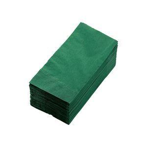 (まとめ) カラーナプキン 2PLY 8つ折 イタリアグリーン 2PLU-28C-G 1パック(50枚) 〔×10セット〕