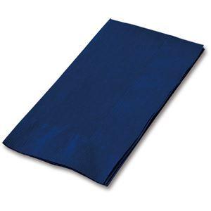 (まとめ) カラーナプキン 2PLY 8つ折 ネイビーブルー 2PLU-28C-N 1パック(50枚) 〔×10セット〕の画像