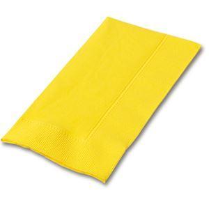 (まとめ) カラーナプキン 2PLY 8つ折 レモン 2PLU-28-L 1パック(50枚) 〔×10セット〕の画像