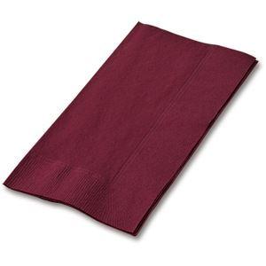 (まとめ) カラーナプキン 2PLY 8つ折 ワインレッド 2PLU-28C-W 1パック(50枚) 〔×10セット〕の画像