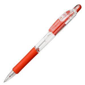 (まとめ) ゼブラ 油性ボールペン ジムノックUK 0.5mm 赤 BNS10-R 1本 〔×60セット〕
