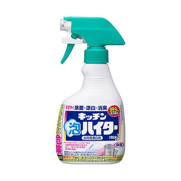 (まとめ) 花王 キッチン泡ハイター 本体 400ml 1本 〔×10セット〕