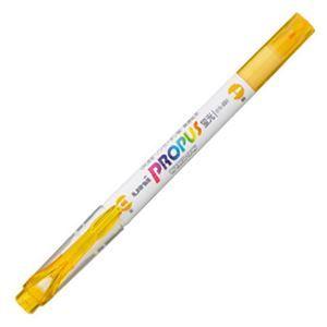 (まとめ) 三菱鉛筆 蛍光ペン プロパス・ウインドウ ソフトカラー ヤマブキ PUS102T.3 1本 〔×60セット〕